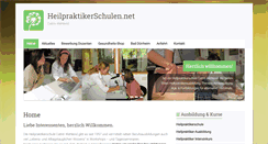 Desktop Screenshot of heilpraktikerschulen.net