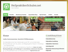 Tablet Screenshot of heilpraktikerschulen.net